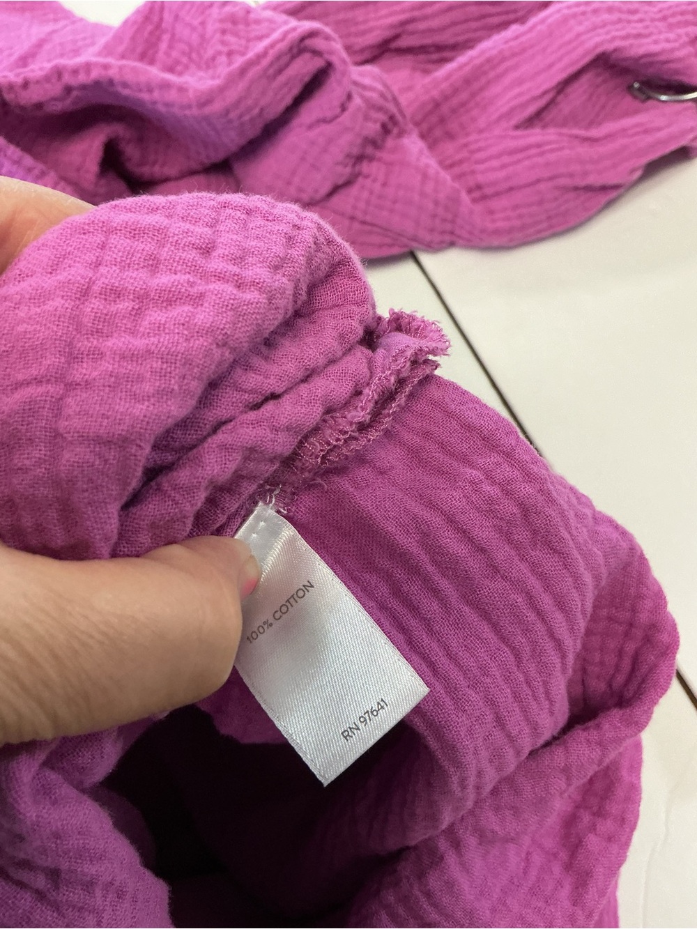 J. Jill Magenta Button-Front Tunic Dress - Picture 5 of 7